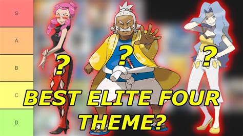 pokemon elite four members|pokemon elite 4 tier list.